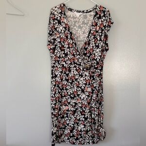 Liz Claiborne Spring Dress Large. Stretch 
Lightweight, cottage core,